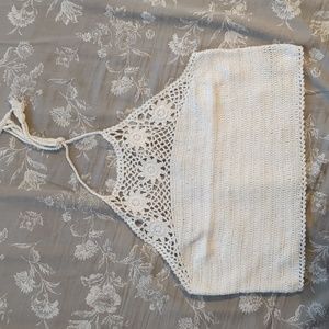 Aerie crochet halter top